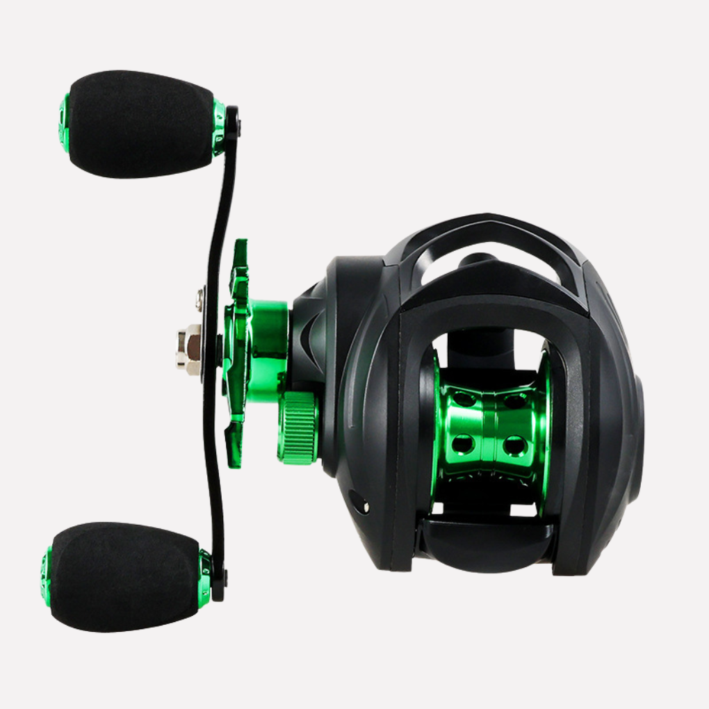 Baitcasting fishing reel 41 ball bearings magnetic brake low profile design