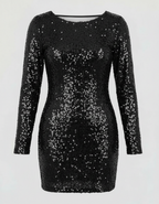 Women's cocktail dress with open back, bodycon fit, available in multiple colors