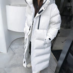 Women waterproof windproof long winter jacket down filled cold weather coat