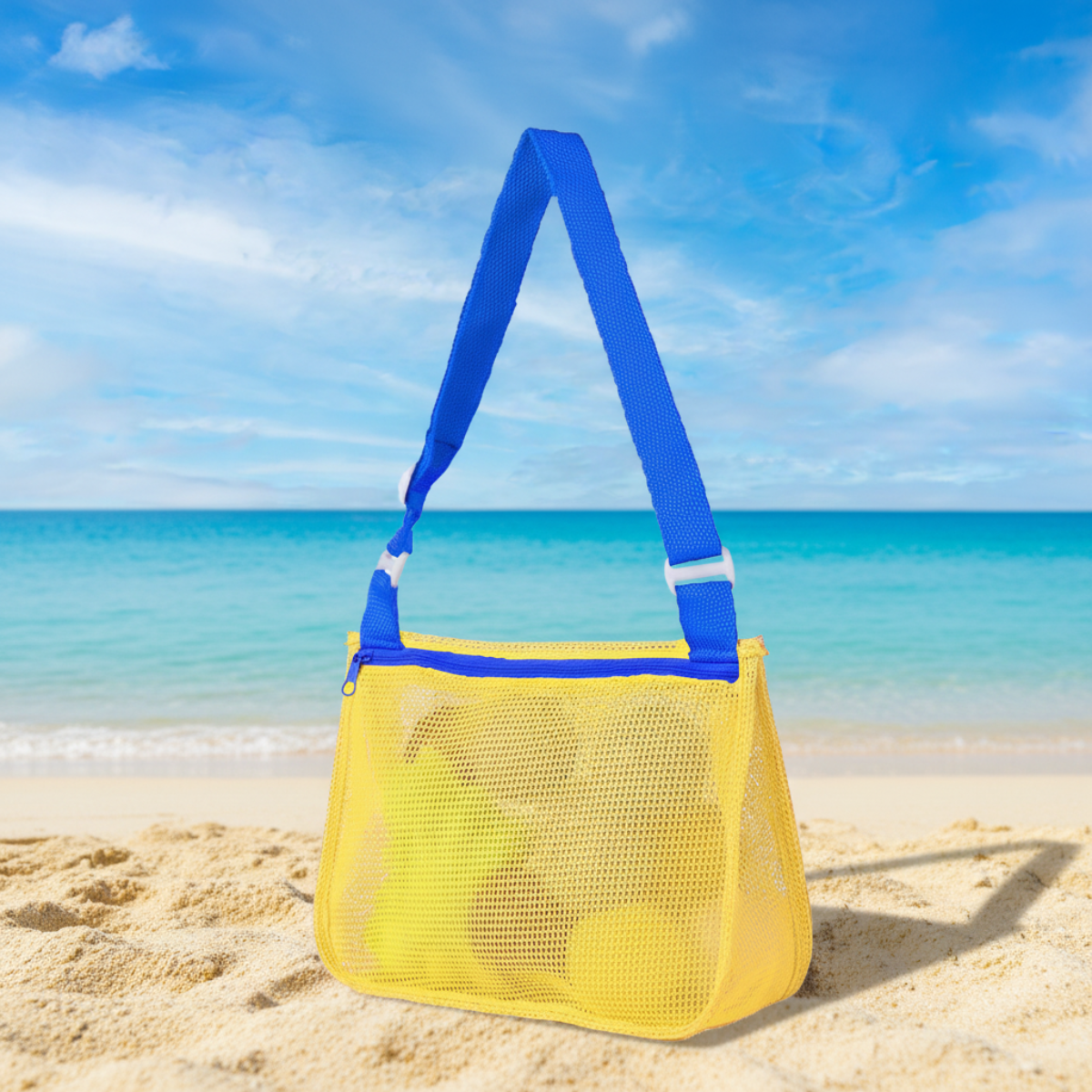 Beach Toy Bag | Mesh Sand-Free, Kids & Family | Yvaine