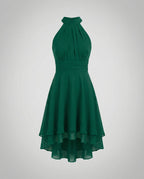 Women's ruffle summer dress lightweight figure-hugging fit, spring and summer