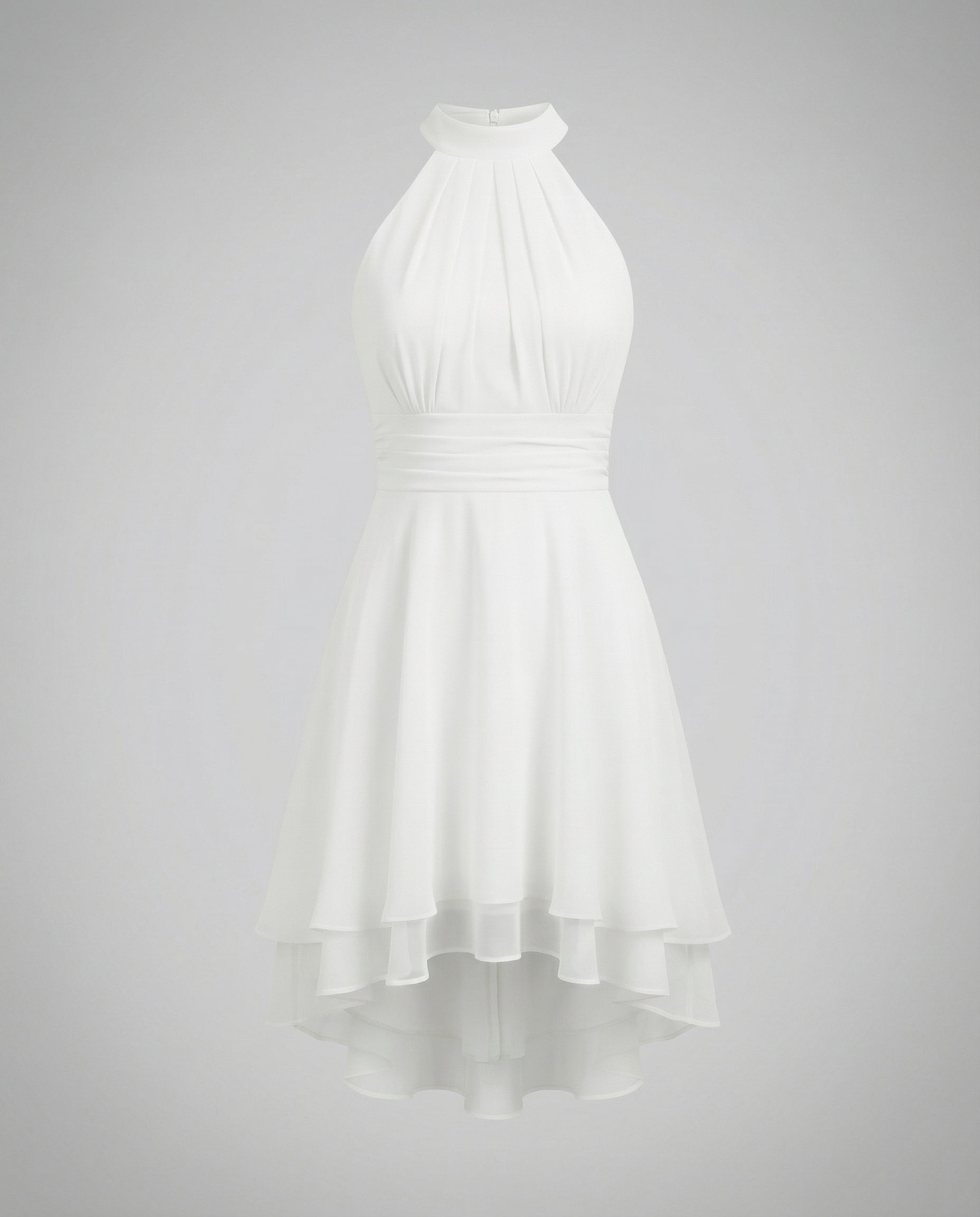 Women's ruffle summer dress lightweight figure-hugging fit, spring and summer