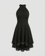Women's ruffle summer dress lightweight figure-hugging fit, spring and summer