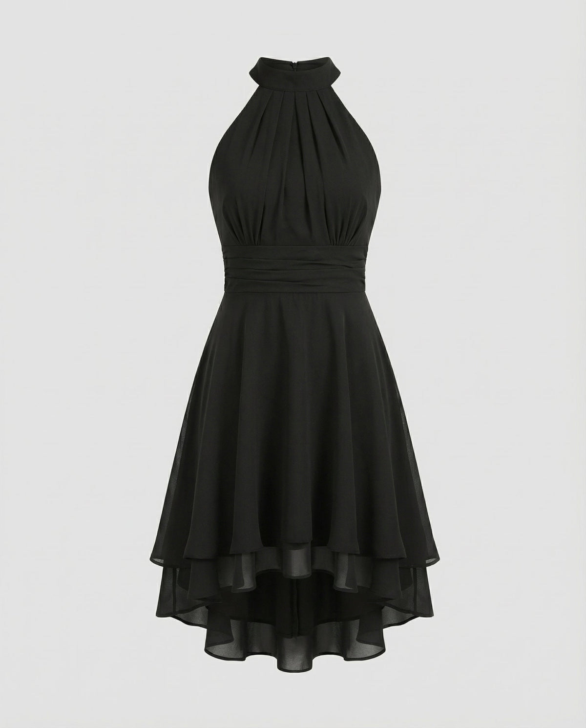 Women's ruffle summer dress lightweight figure-hugging fit, spring and summer