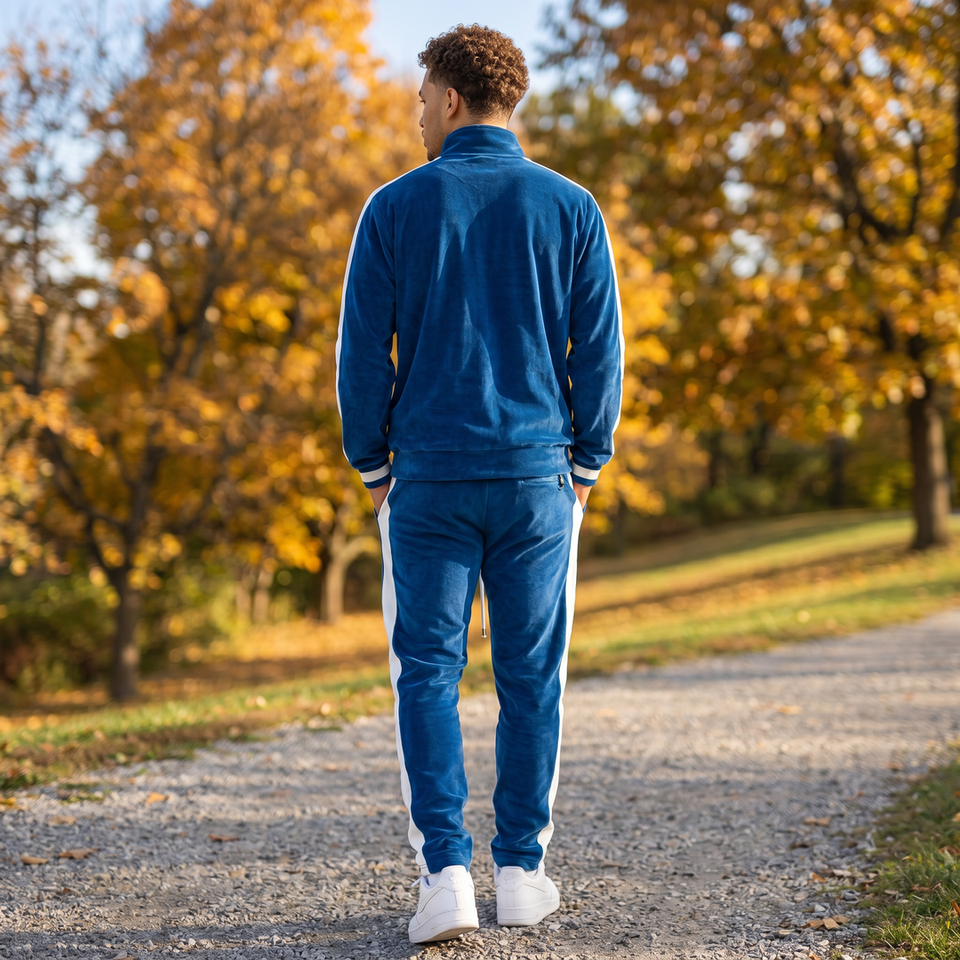 Classic Velvet - Men's Tracksuit - Continuous Zipper
