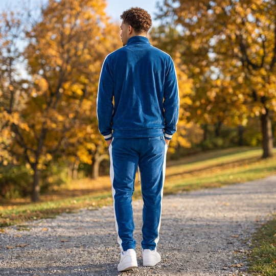 Classic Velvet - Men's Tracksuit - Continuous Zipper