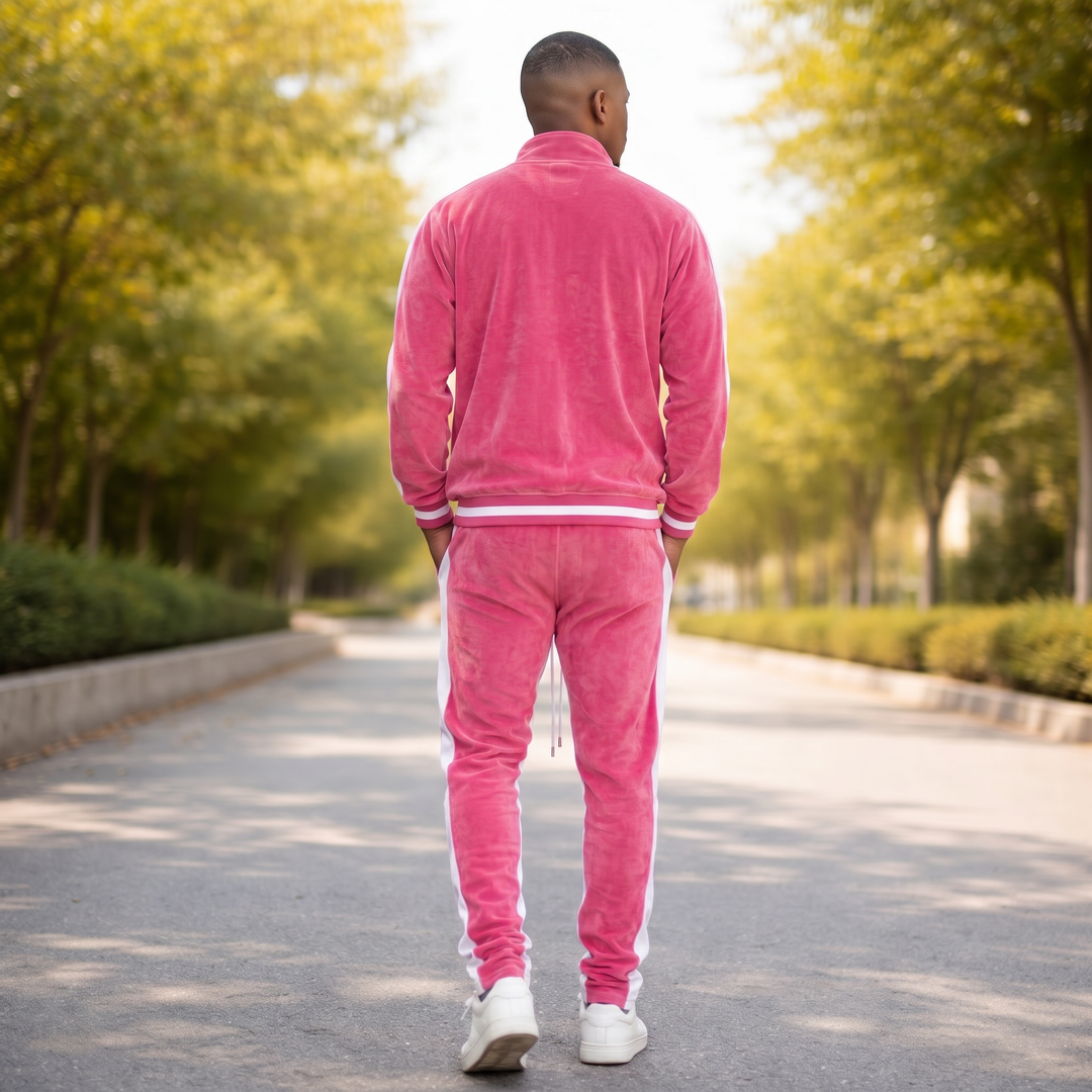Classic Velvet - Men's Tracksuit - Continuous Zipper