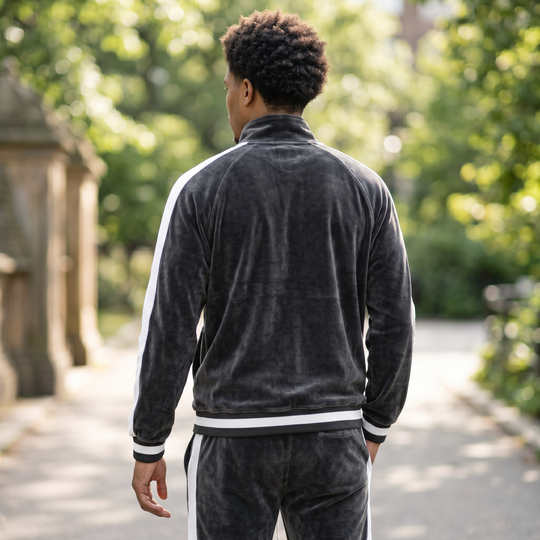 Classic Velvet - Men's Tracksuit - Continuous Zipper