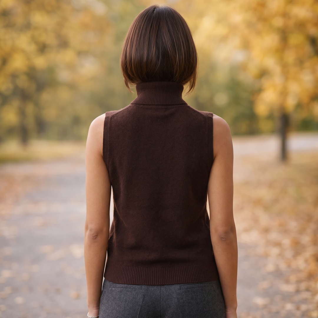Turtleneck Sweater | Women’s Polyester Slim Fit Minimalist, Soft Casual Wear