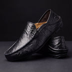 Men slip-on loafers cushioned sole available in beige navy black brown