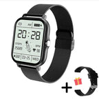 Smart watch with Bluetooth calling and health monitoring, 1.83" HD touchscreen fitness smartwatch