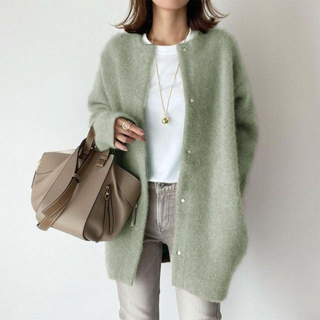 Women cotton cardigan long sleeve lightweight open front