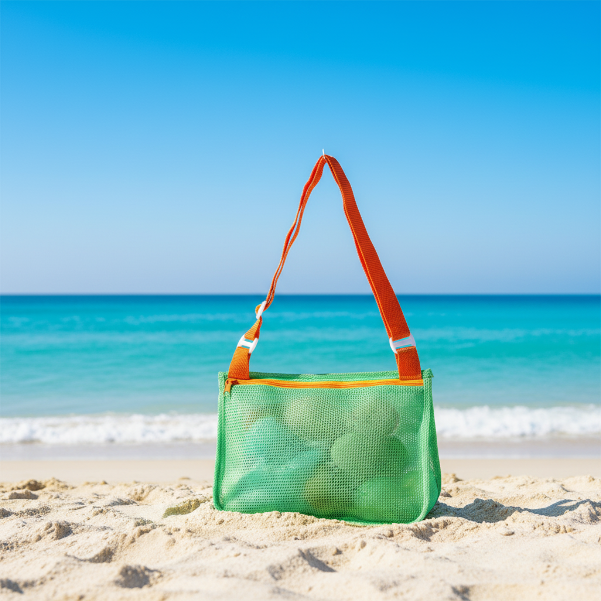 Beach Toy Bag | Mesh Sand-Free, Kids & Family | Yvaine