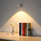 Motion sensor LED spotlight wireless dimmable 360 degree rotation USB-C rechargeable