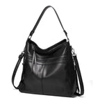 Women structured shoulder bag with magnetic flap closure and adjustable strap