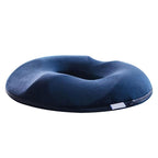 Memory foam donut seat cushion for hemorrhoid and tailbone pain relief