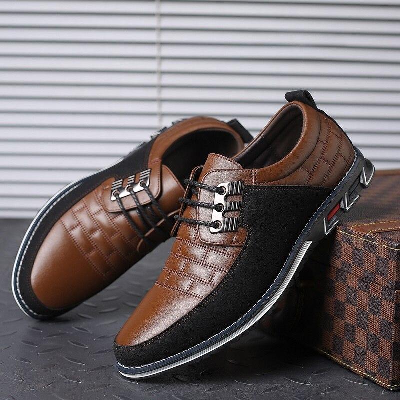 Men's Leather Oxford Derby Shoes | Cushioned Insole Comfort | Wide Fit