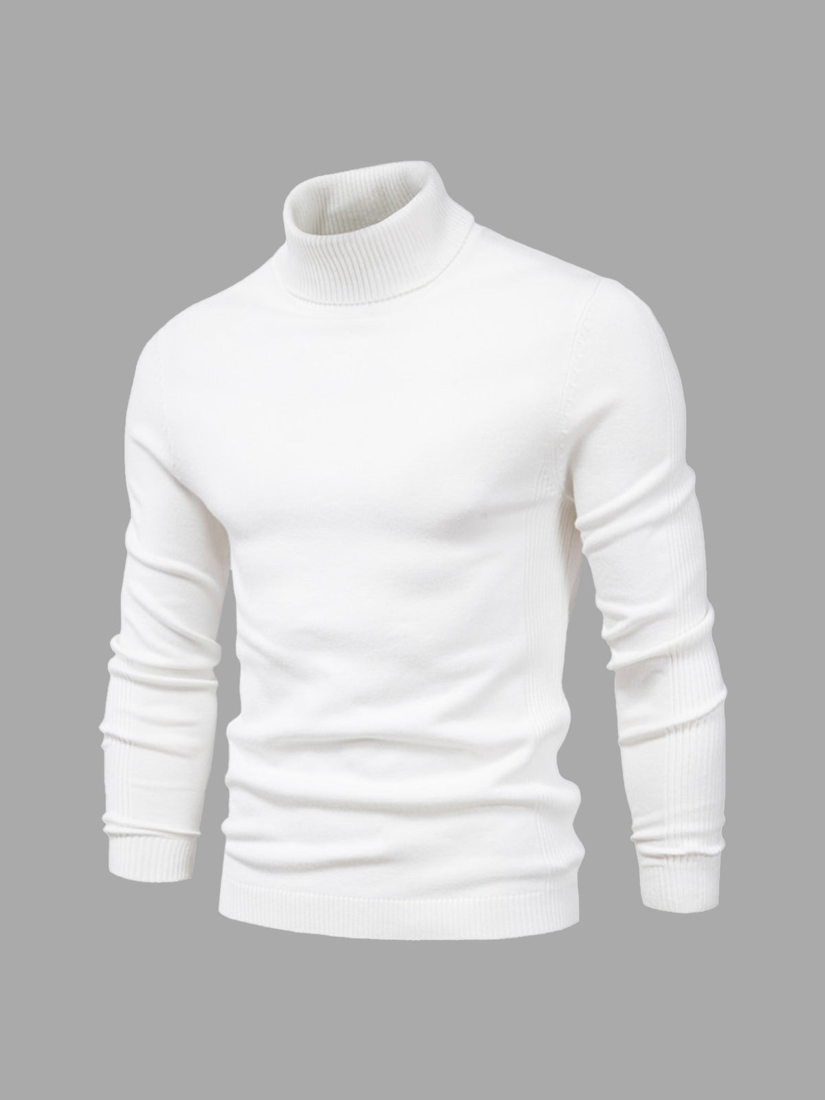 Men's turtleneck sweater slim fit cotton, autumn winter