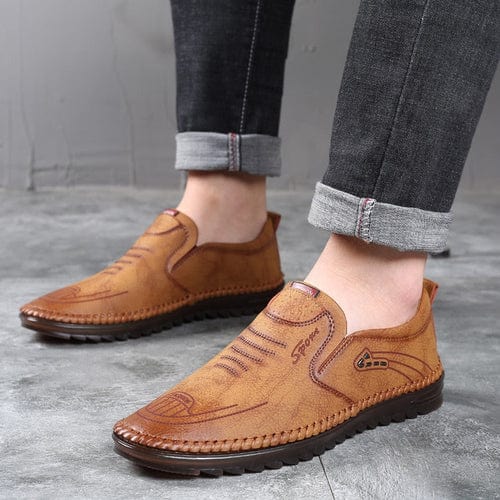 Men's Orthopedic Leather Shoes | Pain Relief, Comfort Support
