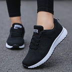 Women's ergonomic sneakers with arch support and breathable upper, wide fit
