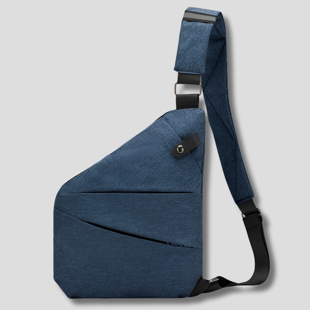 Anti-theft crossbody bag with RFID blocking and hidden zippers for travel