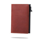 AirTag wallet RFID blocking slim card holder with money clip