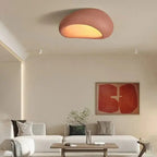 Ceramic ceiling light organic wabi-sabi minimalist warm white LED 45cm