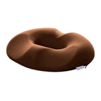 Memory foam donut seat cushion for hemorrhoid and tailbone pain relief