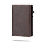 AirTag wallet RFID blocking slim card holder with money clip
