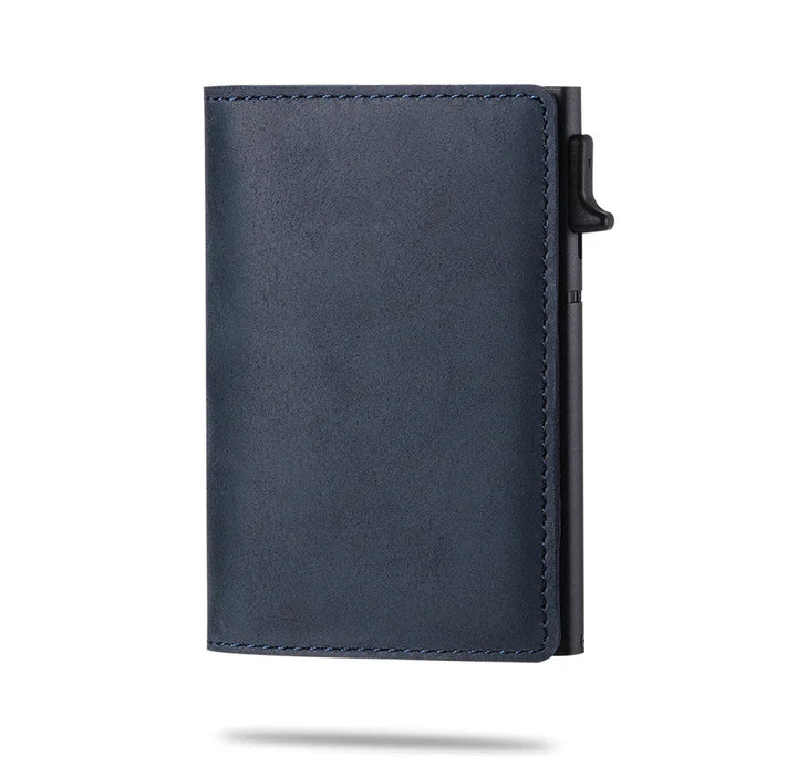 AirTag wallet RFID blocking slim card holder with money clip
