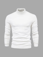 Men's turtleneck sweater slim fit cotton, autumn winter