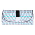 Baby changing mat with toy holder and side barriers, waterproof foldable, 0–24 months