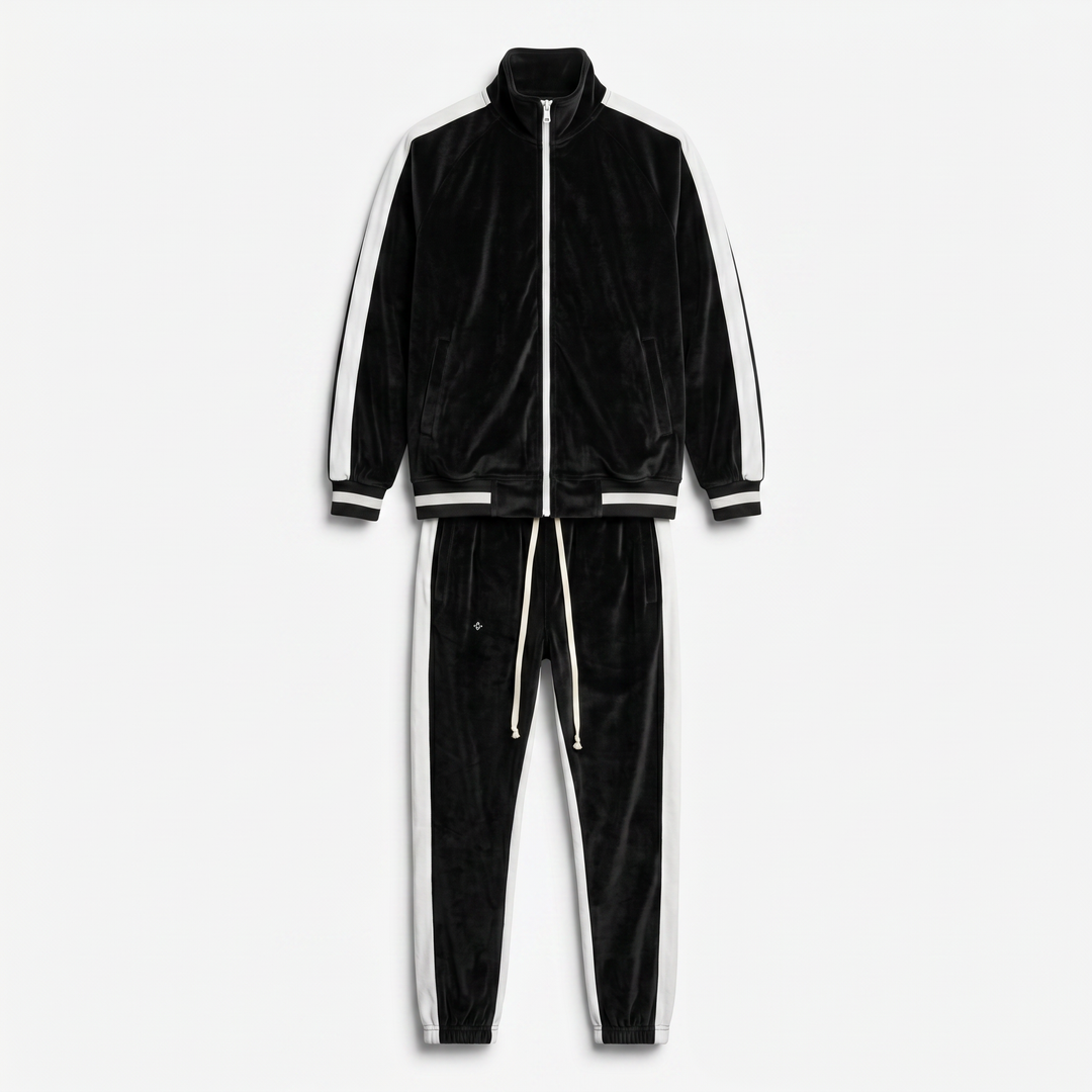 Classic Velvet - Men's Tracksuit - Continuous Zipper