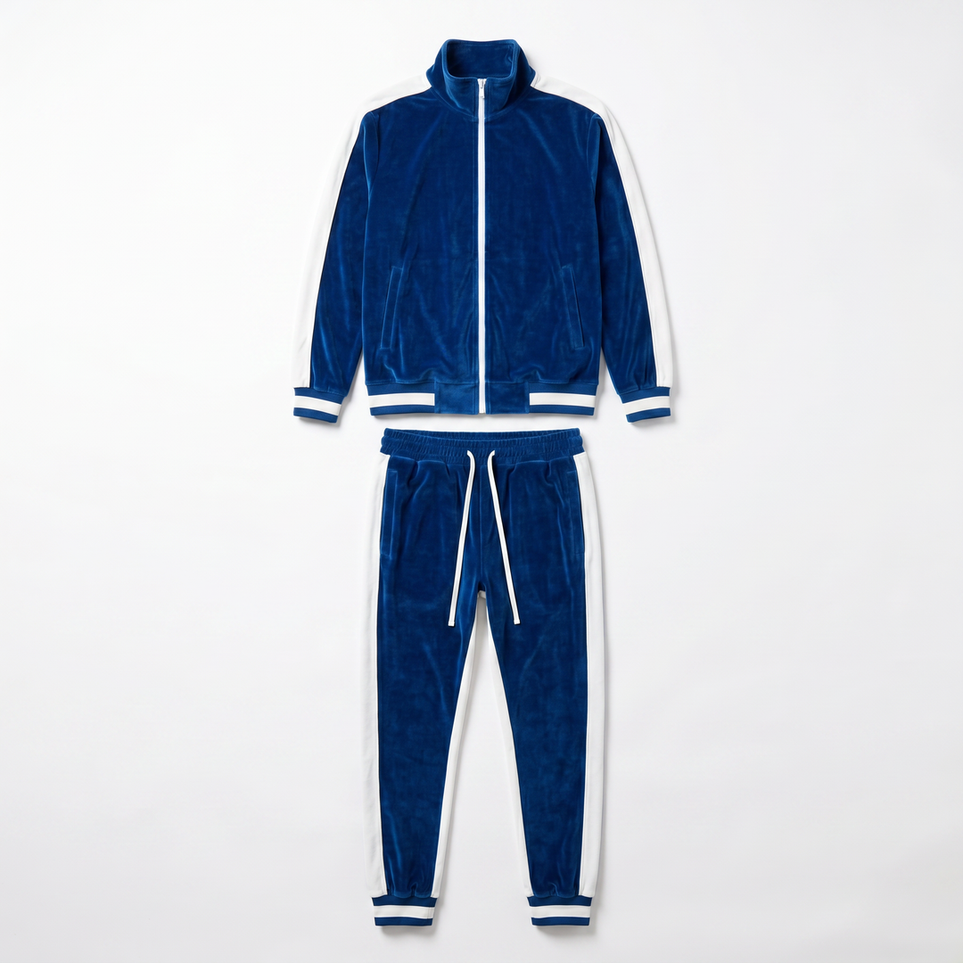 Classic Velvet - Men's Tracksuit - Continuous Zipper