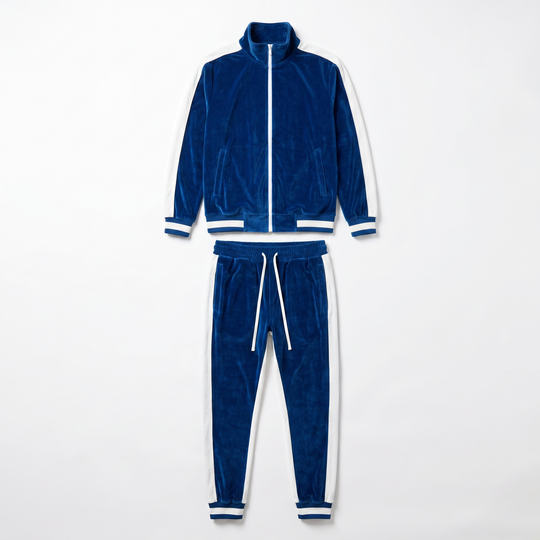 Classic Velvet - Men's Tracksuit - Continuous Zipper