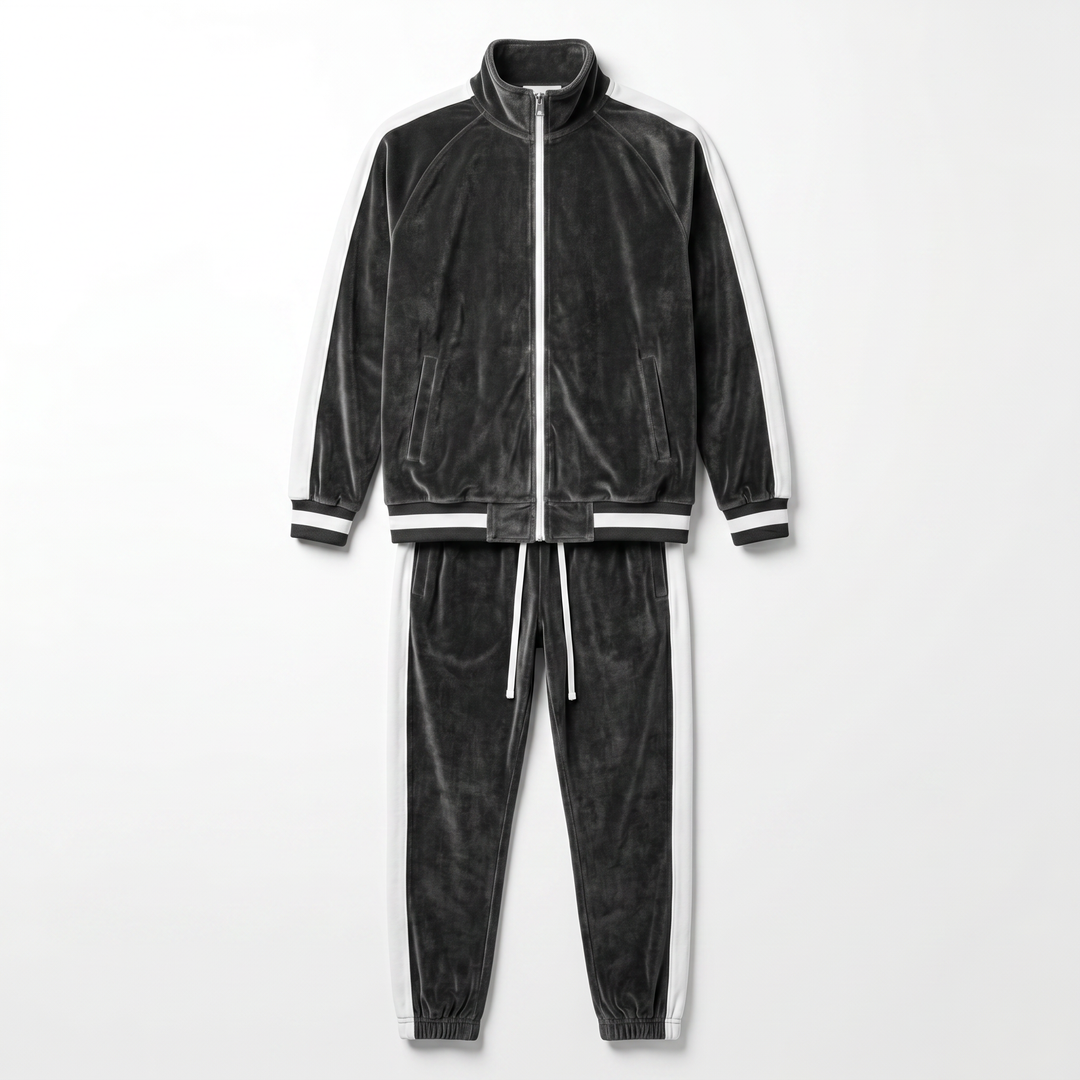 Classic Velvet - Men's Tracksuit - Continuous Zipper