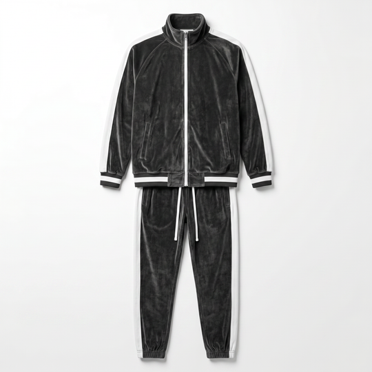 Classic Velvet - Men's Tracksuit - Continuous Zipper