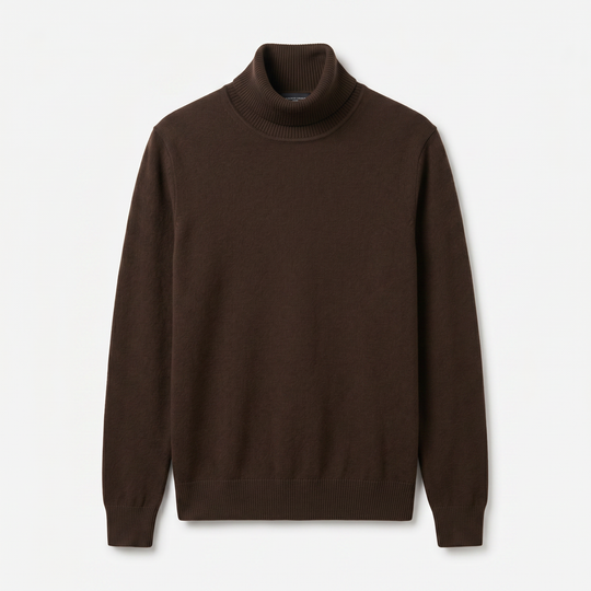 Turtleneck Sweater | Men's Slim Fit Knit, Classic Minimal Business Casual
