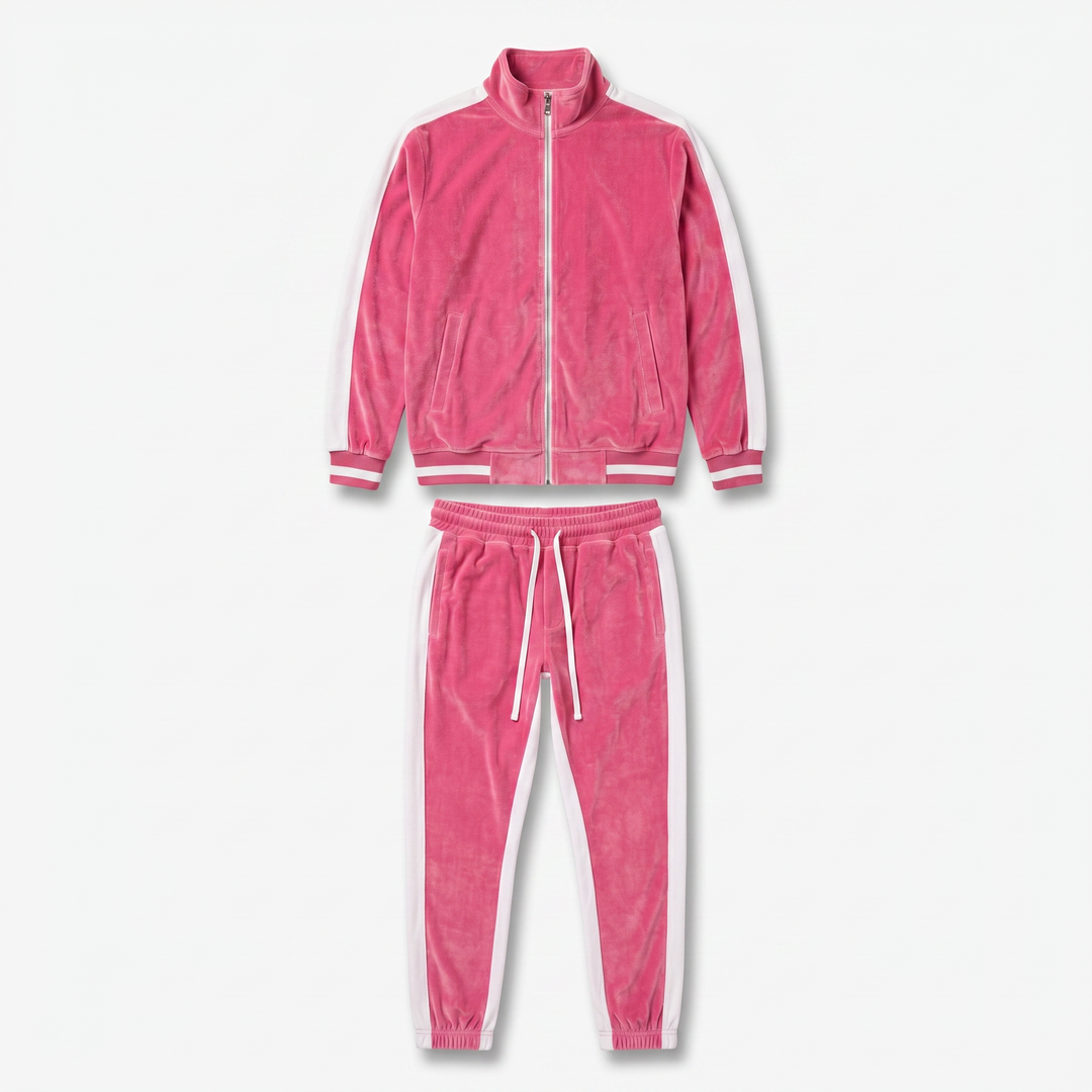 Classic Velvet - Men's Tracksuit - Continuous Zipper