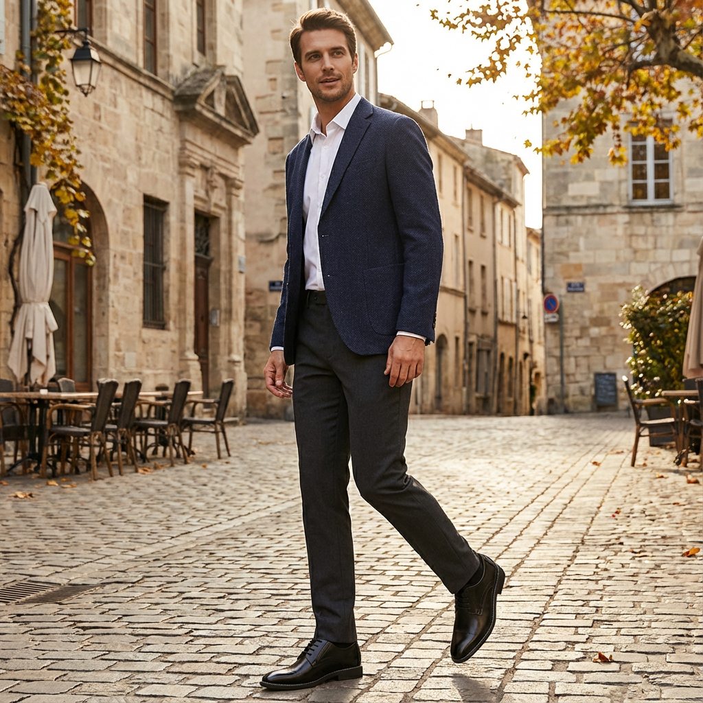 Men's Derby Shoes | Smooth Toe, Contrast Stitching | Formal
