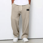 Men's comfort trousers relaxed fit with adjustable waistband, breathable everyday pants
