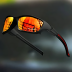 Polarised sunglasses with UV400 protection, lightweight unisex sport frame