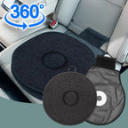 Swivel seat cushion with 360° rotation and non-slip base, mobility aid for car and home