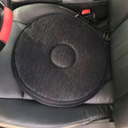 Swivel seat cushion with 360° rotation and non-slip base, mobility aid for car and home