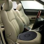 Swivel seat cushion with 360° rotation and non-slip base, mobility aid for car and home