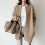 Women cotton cardigan long sleeve lightweight open front