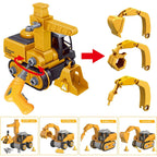 Construction vehicle toy set for kids with electric and manual screwdriver, ages 3 and up