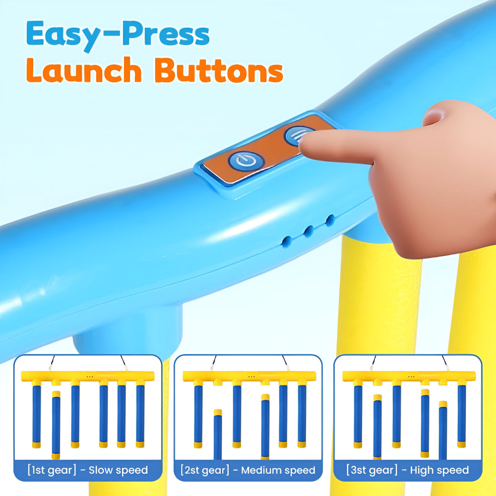 Kids reflex game reaction trainer falling stick drop challenge, adjustable speed
