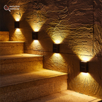 Solar Garden Lights Wireless LED Wall Lamps Automatic On Off
