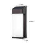 Solar wall lamp black IP44 waterproof warm white LED outdoor 2 pack